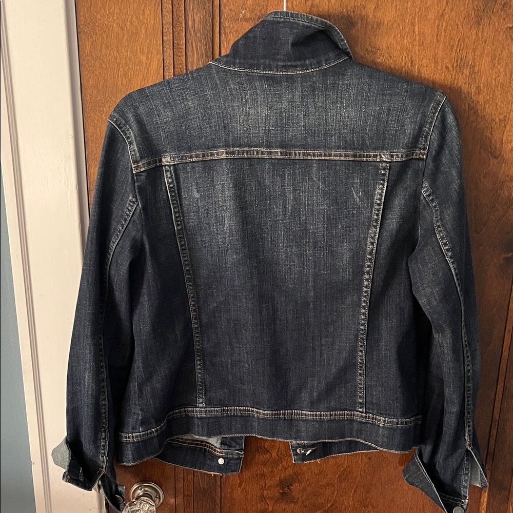 Caslon Dark Blue Jean Jacket - Picture 3 of 3